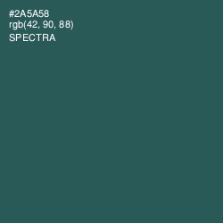 #2A5A58 - Spectra Color Image