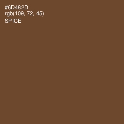 #6D482D - Spice Color Image