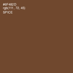 #6F482D - Spice Color Image