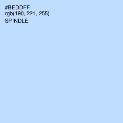 #BEDDFF - Spindle Color Image