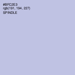 #BFC2E3 - Spindle Color Image