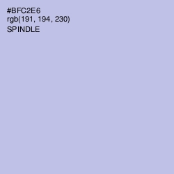 #BFC2E6 - Spindle Color Image