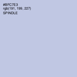 #BFC7E3 - Spindle Color Image