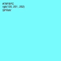 #78FBFC - Spray Color Image