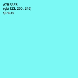 #7BFAF5 - Spray Color Image