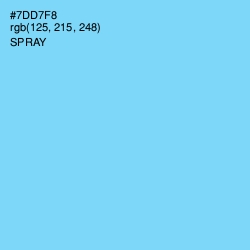 #7DD7F8 - Spray Color Image