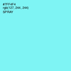 #7FF4F4 - Spray Color Image