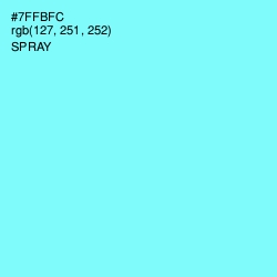 #7FFBFC - Spray Color Image