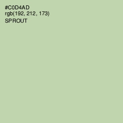 #C0D4AD - Sprout Color Image
