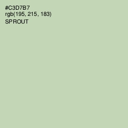 #C3D7B7 - Sprout Color Image