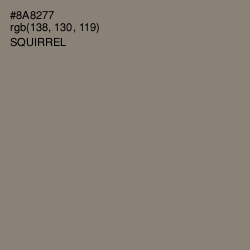 #8A8277 - Squirrel Color Image