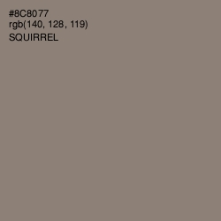 #8C8077 - Squirrel Color Image