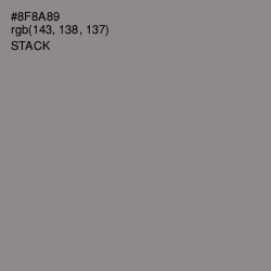 #8F8A89 - Stack Color Image