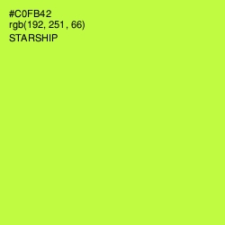 #C0FB42 - Starship Color Image