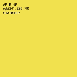 #F1E14F - Starship Color Image