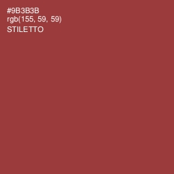 #9B3B3B - Stiletto Color Image