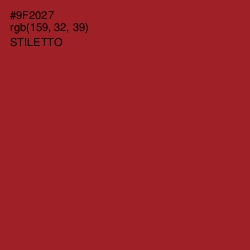 #9F2027 - Stiletto Color Image