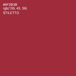 #9F2B3B - Stiletto Color Image