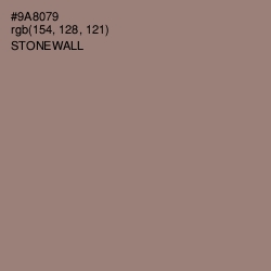 #9A8079 - Stonewall Color Image