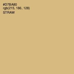 #D7BA80 - Straw Color Image