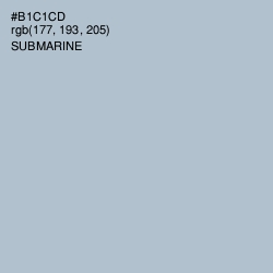 #B1C1CD - Submarine Color Image