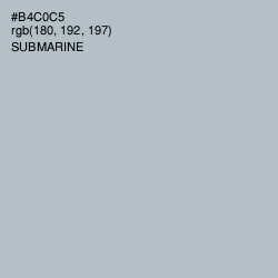 #B4C0C5 - Submarine Color Image