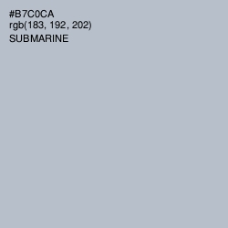 #B7C0CA - Submarine Color Image