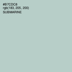 #B7CDC8 - Submarine Color Image