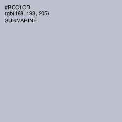 #BCC1CD - Submarine Color Image