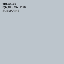 #BCC5CB - Submarine Color Image