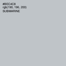 #BEC4C8 - Submarine Color Image