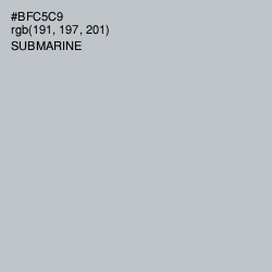 #BFC5C9 - Submarine Color Image