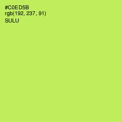 #C0ED5B - Sulu Color Image