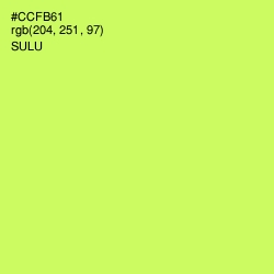 #CCFB61 - Sulu Color Image