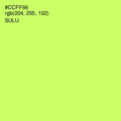 #CCFF66 - Sulu Color Image