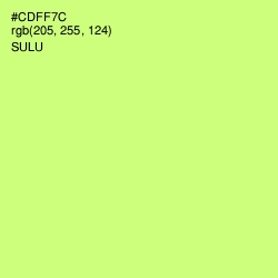 #CDFF7C - Sulu Color Image