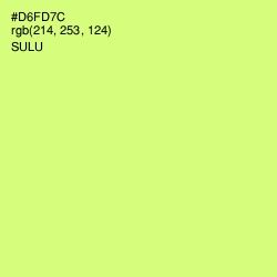 #D6FD7C - Sulu Color Image
