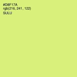 #D8F17A - Sulu Color Image