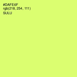 #DAFE6F - Sulu Color Image