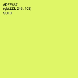 #DFF667 - Sulu Color Image