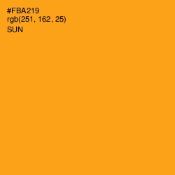 #FBA219 - Sun Color Image
