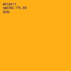 #FCAF17 - Sun Color Image
