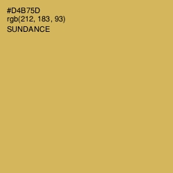 #D4B75D - Sundance Color Image