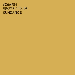 #D6AF54 - Sundance Color Image