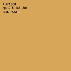 #D7A658 - Sundance Color Image