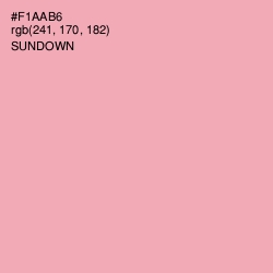 #F1AAB6 - Sundown Color Image