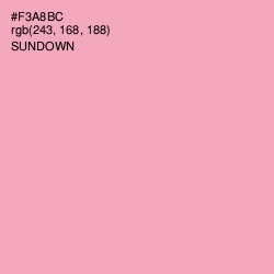 #F3A8BC - Sundown Color Image