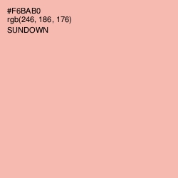 #F6BAB0 - Sundown Color Image