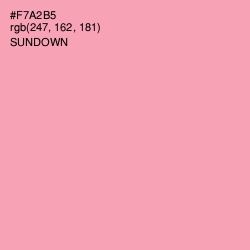 #F7A2B5 - Sundown Color Image