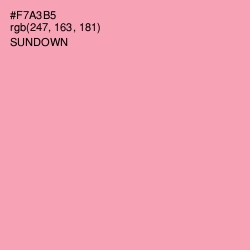 #F7A3B5 - Sundown Color Image